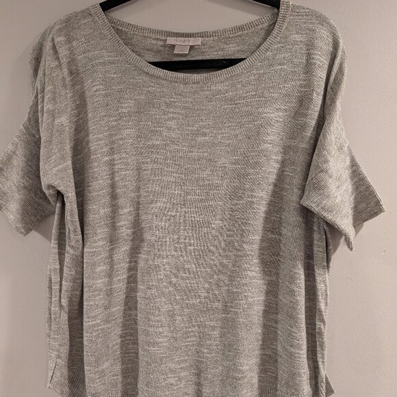 Loft Green Gray Lightweight Sweater - Picture 3 of 3